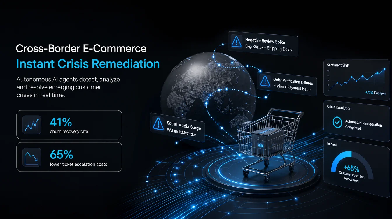 Illustration: Cross-Border E-Commerce Instant Crisis Remediation