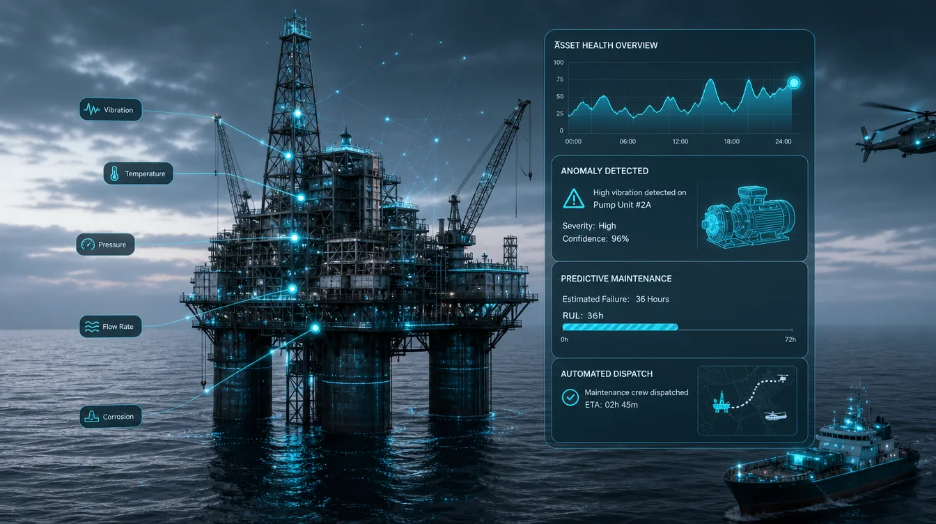 Illustration: Offshore Oil Rig Equipment Anomaly Prevention